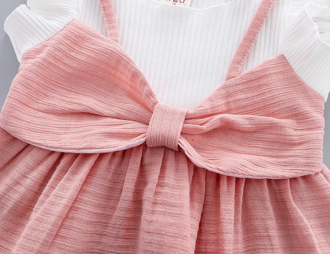 Лидер продаж Летнее Детское платье пляжное принцессы с большим бантом для