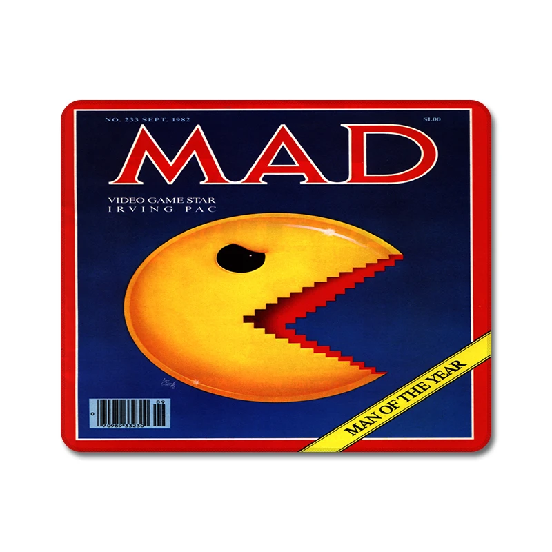 Винтажная Pexel видео игра Pacman натуральный резиновый коврик для мыши Коврик