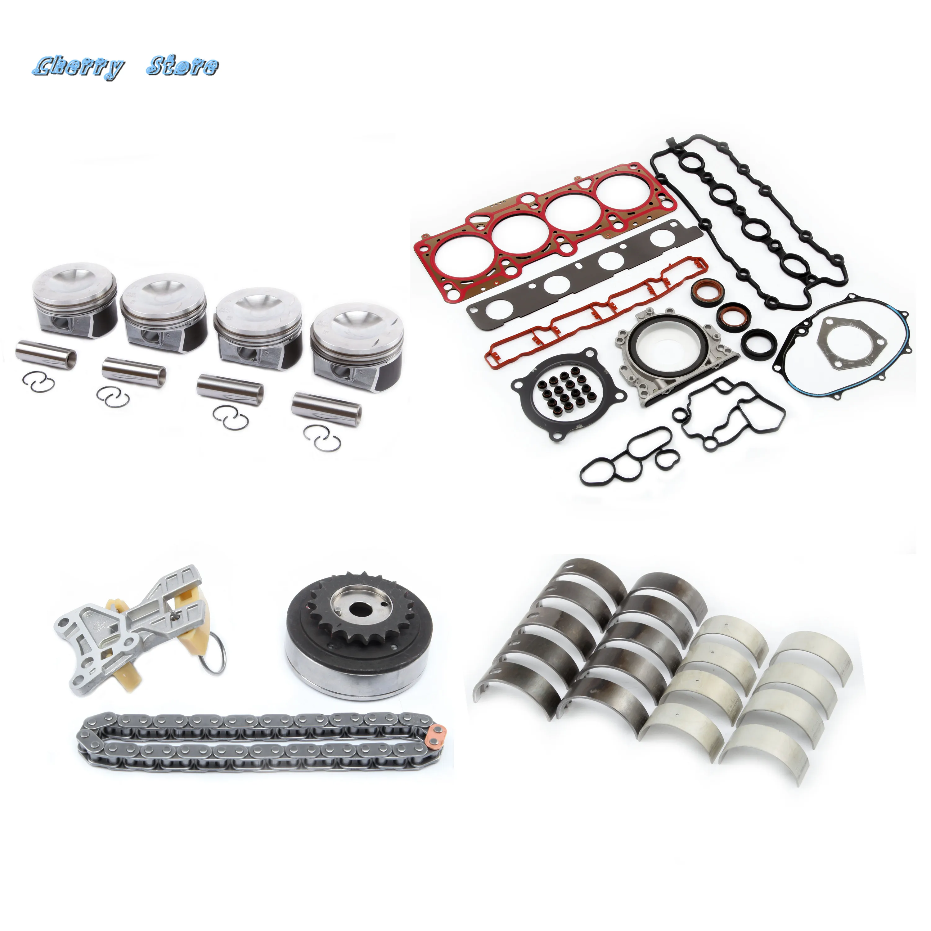 Новый комплект для ремонта поршневых колец двигателя 06F109088G VW Golf Passat Jetta Skoda Audi A3 A4