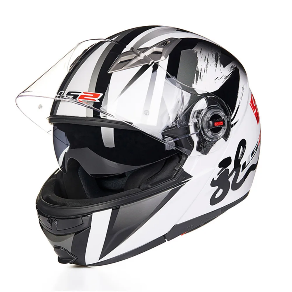 LS2 FF370 мотоциклетный шлем полный лицевой модульный флип Capacete открытый Мото каска