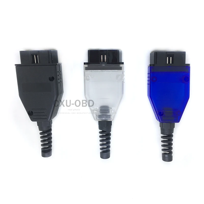 OBD2 EOBD(система бортовой диагностики, версия 2 16 штырьковый разъем J1962 20 шт./лот OBD с разъемом «папа» OBD2 16Pin прозрачный/синий/черный