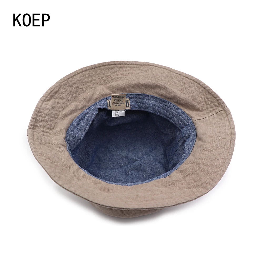 KOEP 2017 Солнцезащитная мужская женская шляпа-ведерко кепки лето осень сплошной