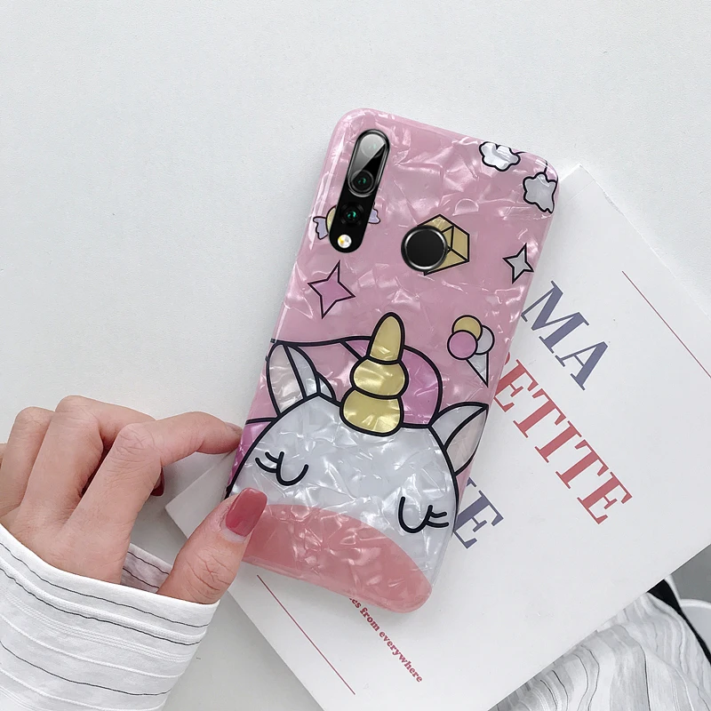 Pink Cute Cartoon Unicorn Phone Case For Huawei Nova 2 3 4 huawei 2s plus 3i Cover Fashion Shell Soft |