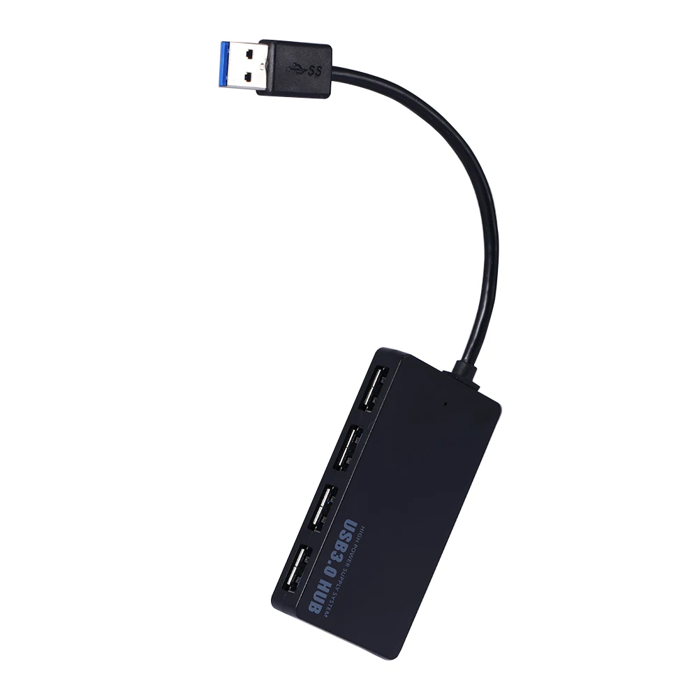 Портативный usb концентратор Компактный 4 портовый USB 3 0 разветвитель адаптер 5