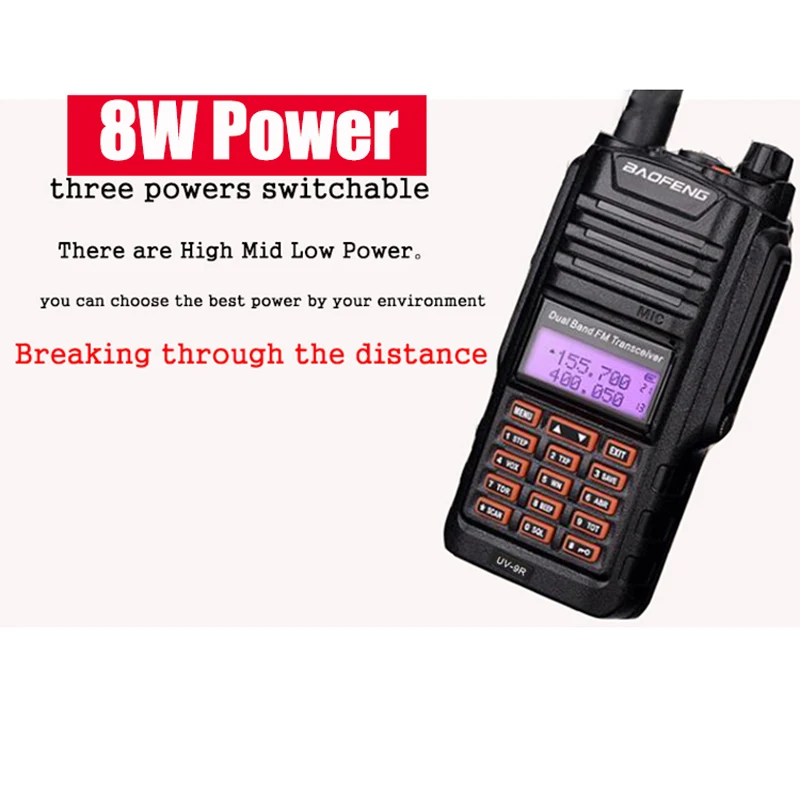 baofeng UV-9R UV 9R UV9R для cb комплект рация 2 шт водонепроницаемые 10 км автомобильная