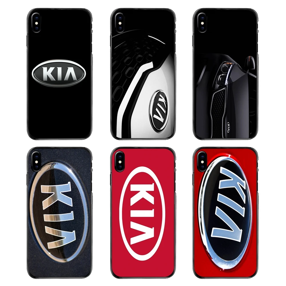 Логотип Kia корейский с изображением автомобиля бренды для Iphone 4 4s 5 5S 5C SE 6 S 7 8 плюс X