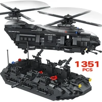 new building blocks compatible swat team city police transport helicopter large sets bricks gift toys for children