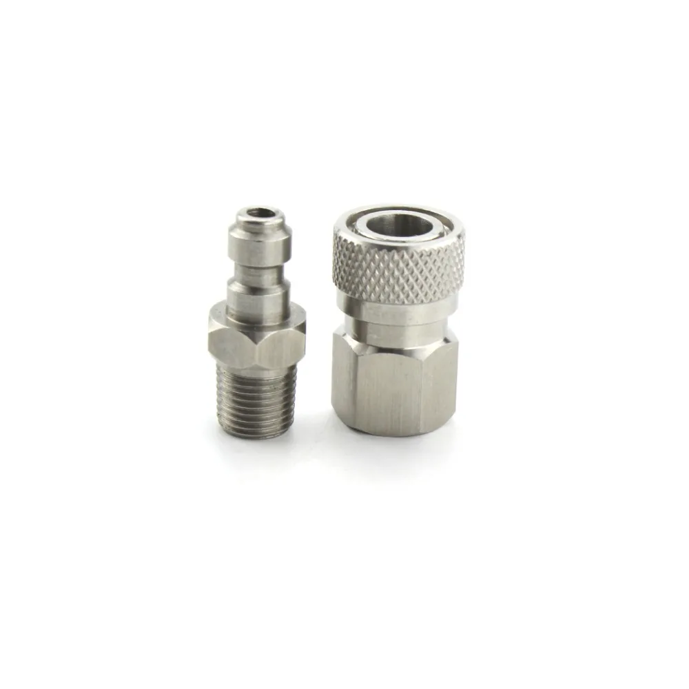 Пейнтбол PCP Airforce Нержавеющая сталь 1/8NPT штекер Женский Quick Disconnect муфта разъем