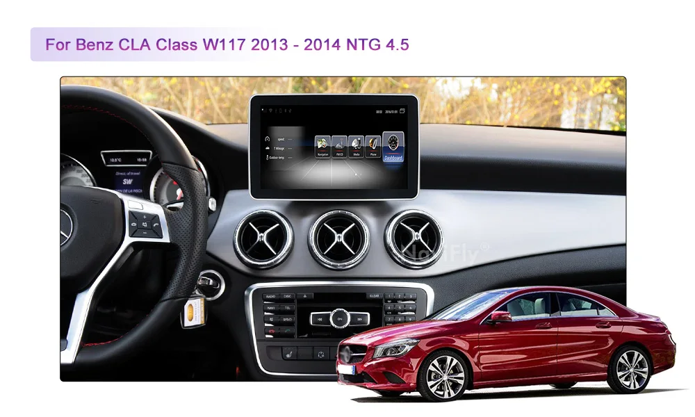 NaviFly 9 дюймов 4G LTE автомобильный мультимедийный плеер для Mercedes Benz CLA W176 2013- NTG 4,5/NTG 5,0 Android 7,1 3 ГБ+ 32 Гб 4 ядра