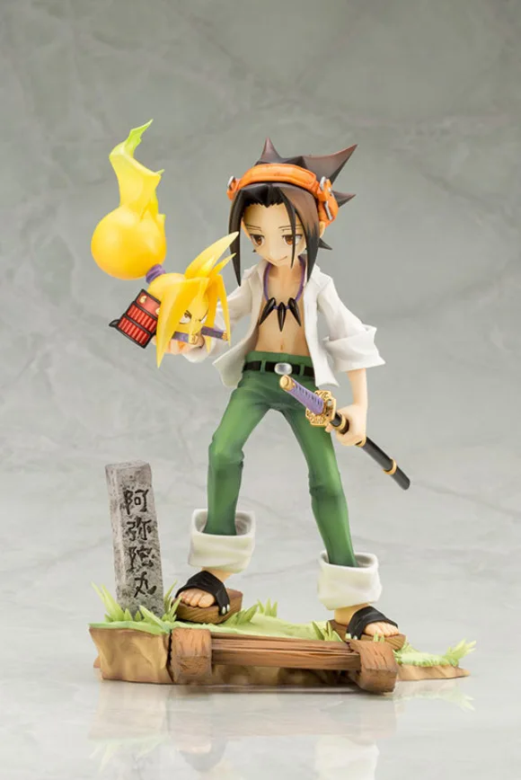 Аниме король шаманов Yoh Asakura 18 см ПВХ Фигурки игрушки Коллекция Модель для