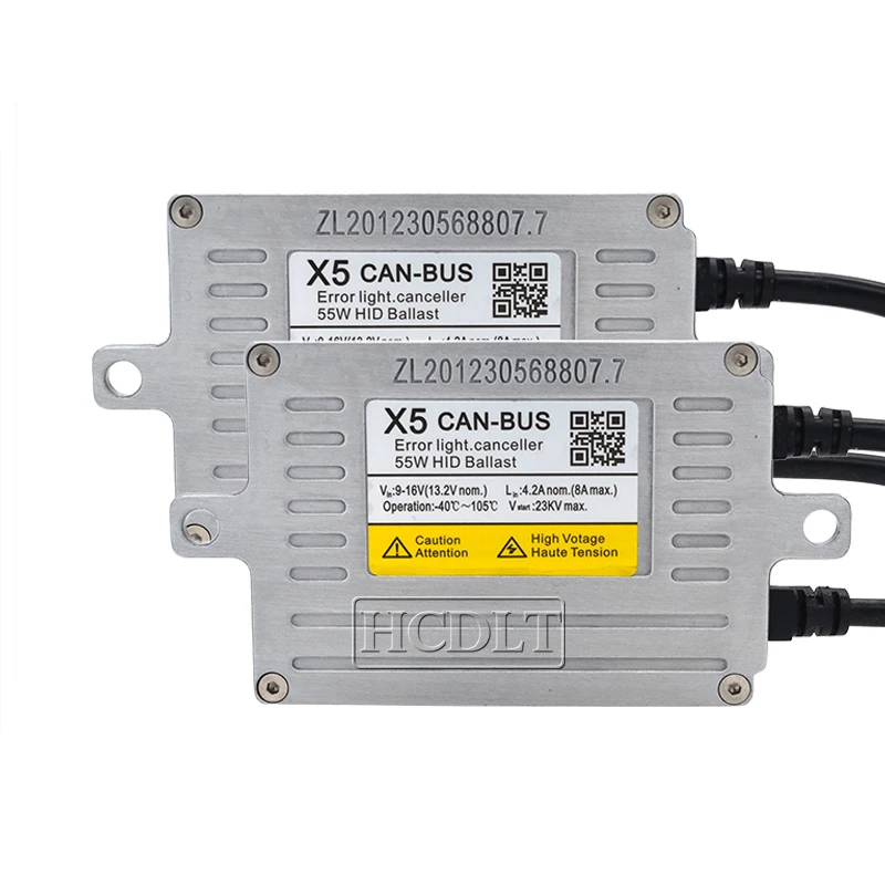 Hcdlt 55 Вт ДЛТ X5T Canbus безошибочный hid балласт для 55 Вт Ксеон H1 H3 H7 H11 9005 9006 D2H лампы комплект Автомобильный свет ксеноновый балласт