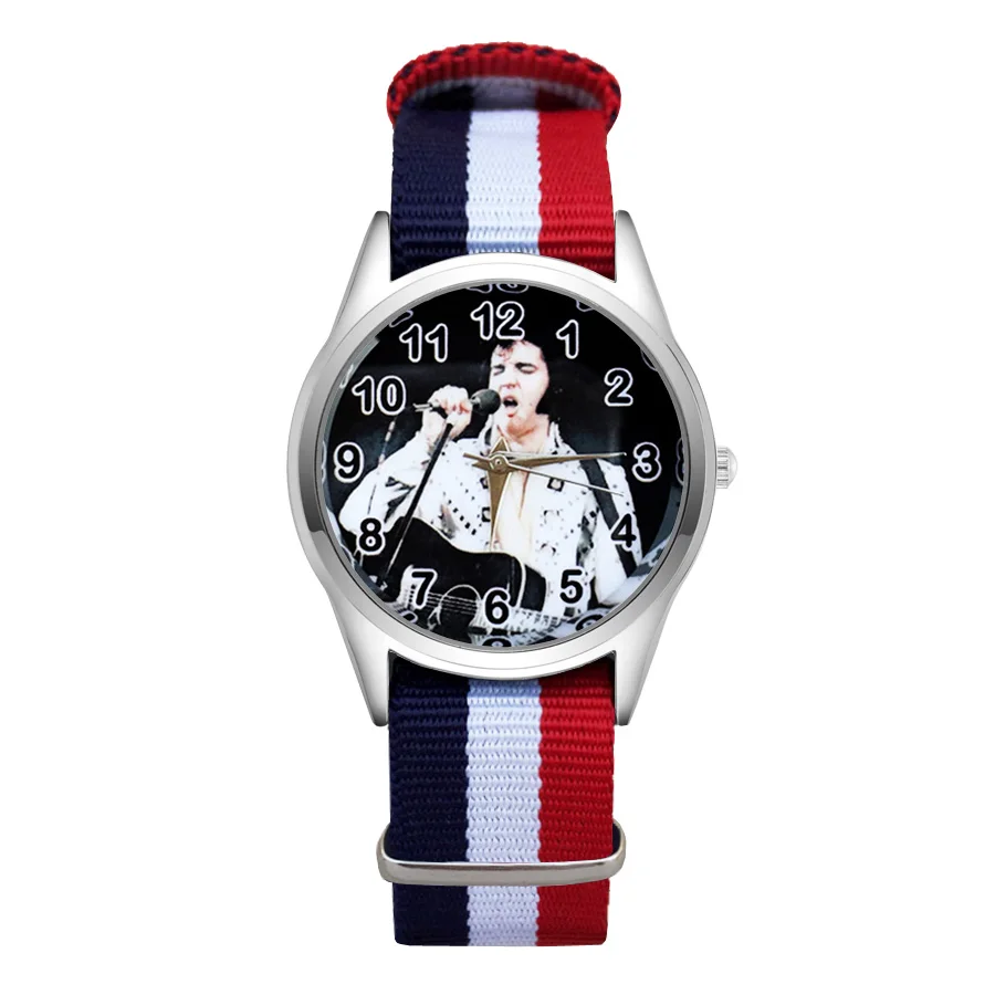 

Fashion Wrist Watches Cartoon Style Women's Girls Students Boy's Children Nylon Strap Quartz Clock JC66