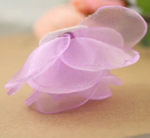 Бесплатная доставка-6 5 см цветы из вуали красивые тканевые ручной работы для