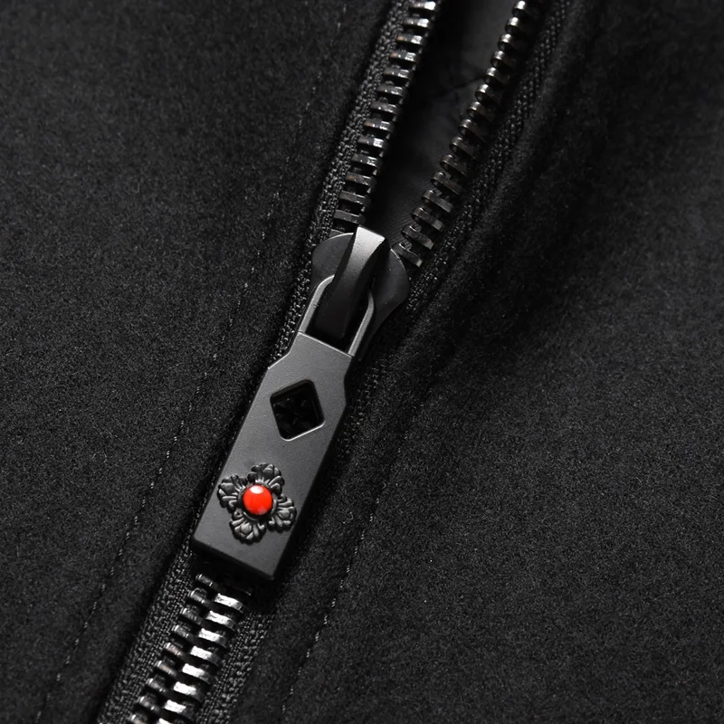 

BATMO 2019 new arrival winter high quality wool thicked hooded trench coat men,men's winter hooded jackets 8030