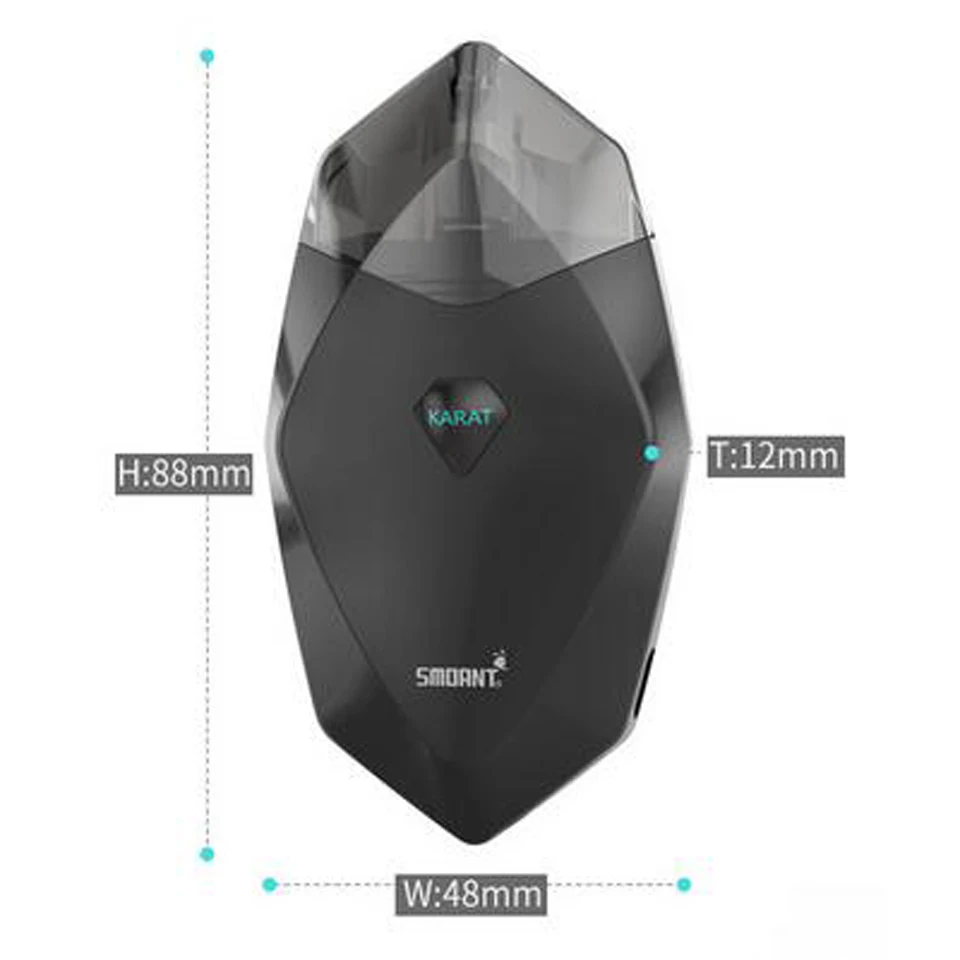 Оригинальный набор Smoant Karat Pod Vape System Starter Kit с аккумулятором 370 мАч 2 мл картридж для