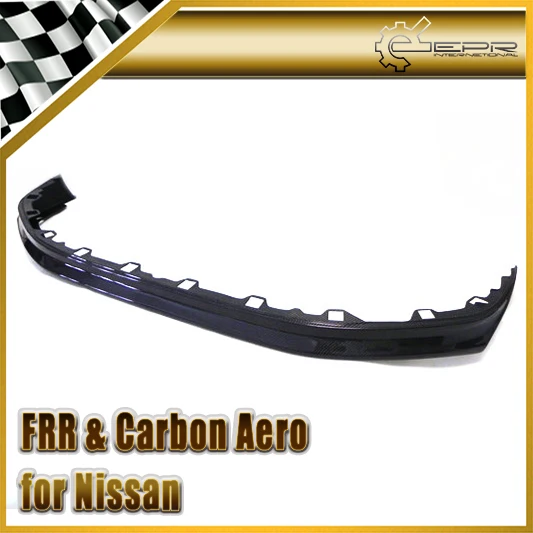 Автомобильный Стайлинг углеродное волокно Zele передняя губка глянцевое бампер