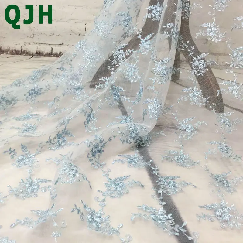 1 ярдов QJH новейшая сеть французский кружевной материал Высококачественная