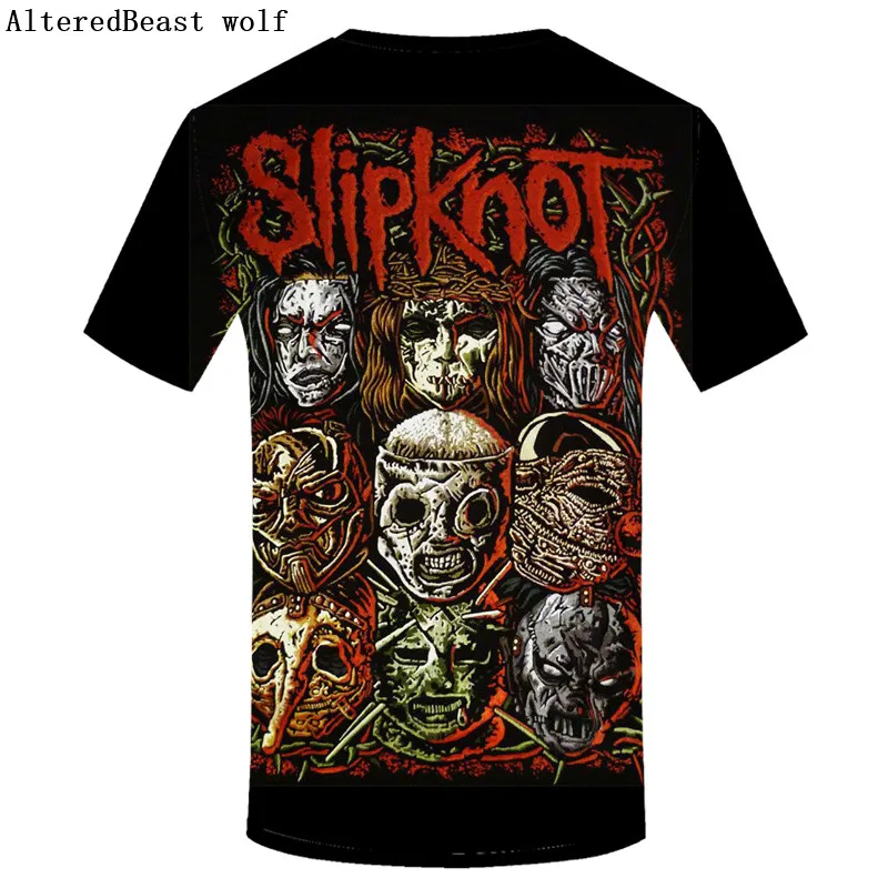 Мужская футболка Slipknot зеленая с ремешком в стиле хип-хоп уличная одежда аниме