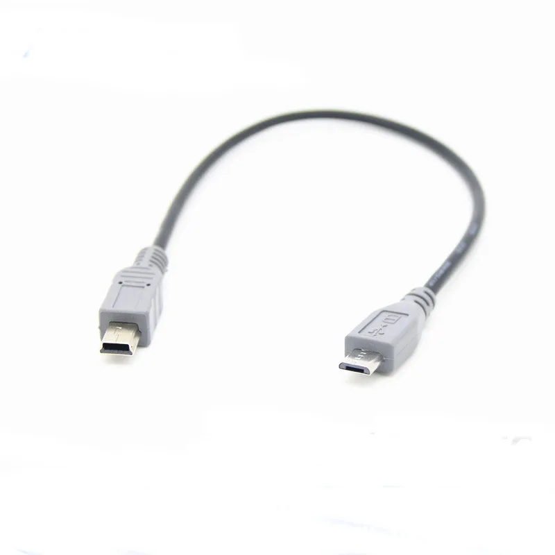 

Переходник OTG с Mini USB Type B «папа» на Micro B «папа» 5-контактный, 20 см/1 м 3 фута, 1 шт.