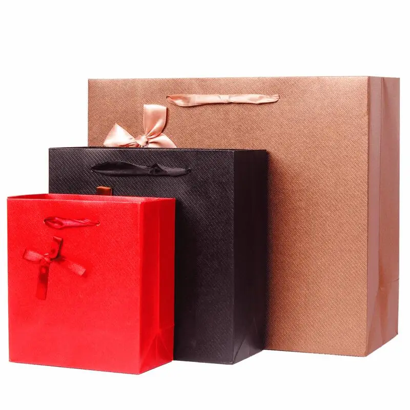 

15PCS DIY Multifunction Chocolate Gift Paper Bag with Handles 17*7*14.5cm Festival Gift Bag High Quality Shopping Bags