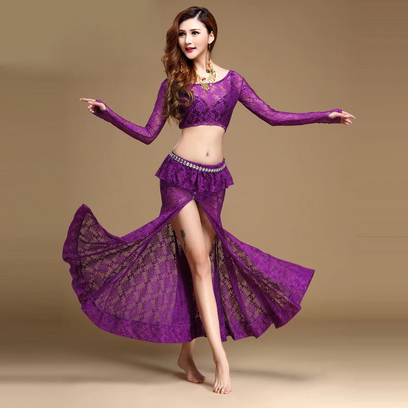 2017 новые женские костюмы для танца живота черные/красные/фиолетовые/белые
