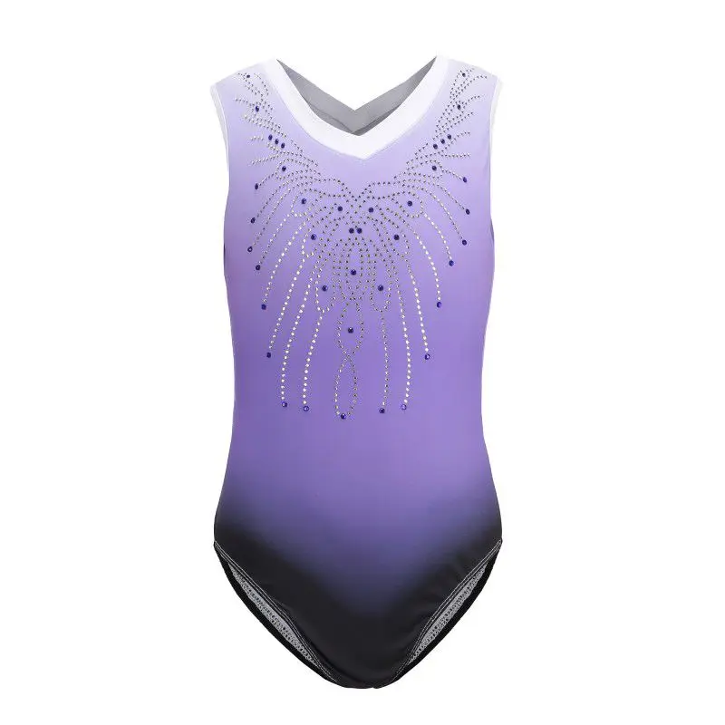 

Leotards Dress Gradient Deep Space Color Ballet Costumes Girls Dance wear Ballet Gymnastics Toddler & Teens Girls Ballet Dance