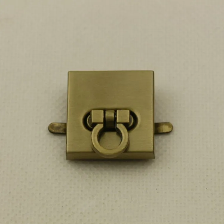 2pcs Metal Square Twist Lock Buckle for Handbag Hardware Decor Accessory Fastener Clasp DIY Crafts Bag Parts | Дом и сад