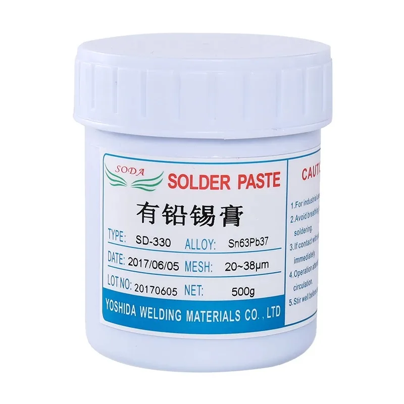 500g No-Clean SMT Lead-Bearing LED BGA Solder Flux Paste Mobile Phone Chip Repair Electrical Conductivity Is Strong Sn63Pb37 | Инструменты