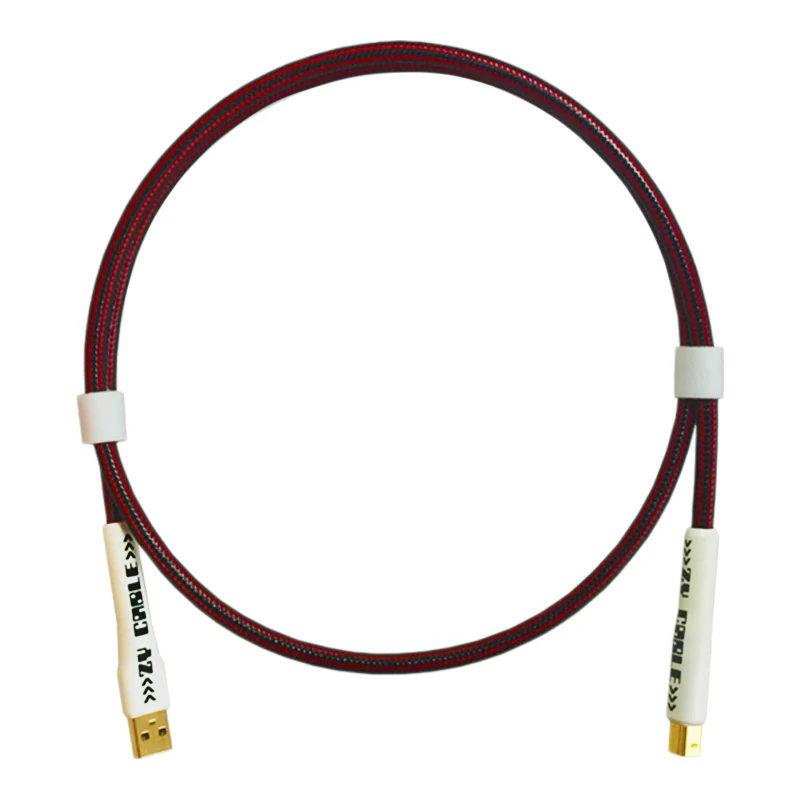 Hi Fi кабель ZY Fanmusic высококлассный USB 6N OCC для подключения к ПК Topping DX7S D50 SMSL M8A