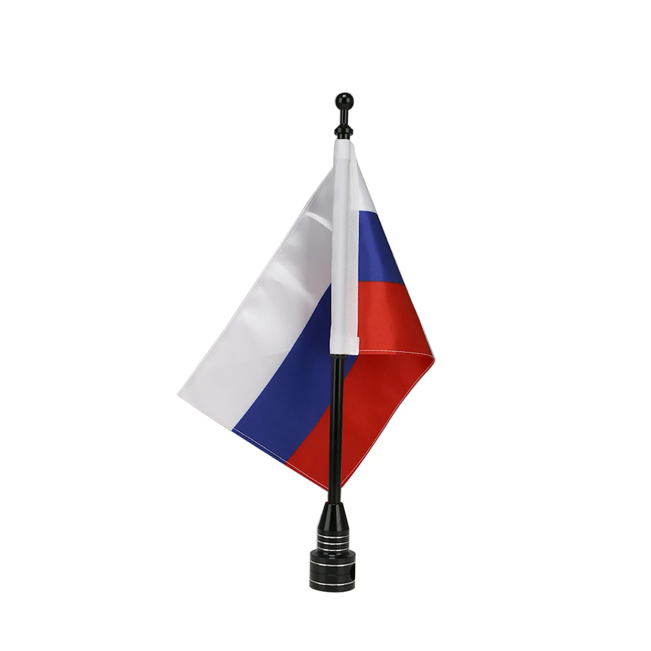 Баннер с флагом России + Вертикальное Крепление для флага задняя боковая стойка
