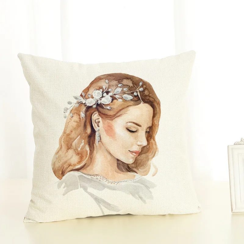 Наволочка с рисунком наволочка из хлопка и льна для дивана домашний декор Capa De