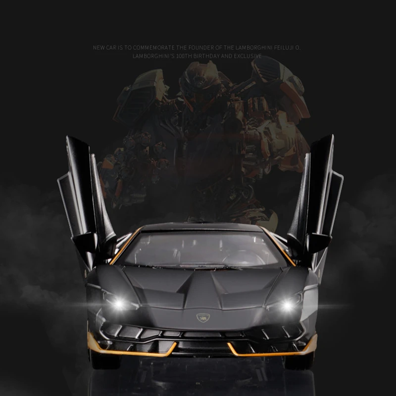 LP770 LP750 Модель литья под давлением из 1:32 сплава, автомобильный звуковой свет, игрушка для автомобиля, миниатюрная модель машинки, игрушки для детей, подарок