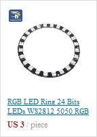 8 канальный WS2812 WS2812B WS 2811 5050 RGB светодиодный панельный модуль 5 в 8 бит Радужный светодиодный точный для Arduino