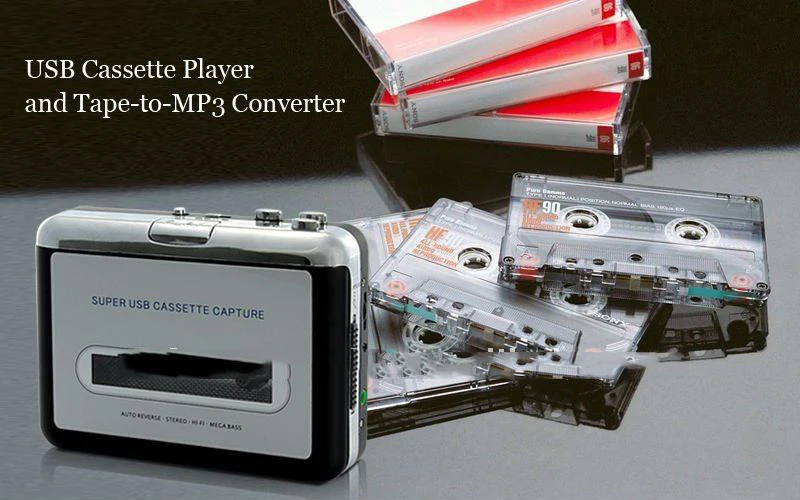Старые кассетные ленты конвертировать в формат MP3 WAV аудио конвертер кассеты к ПК USB Captuer Walkman музыкальный плеер с бесплатными наушниками
