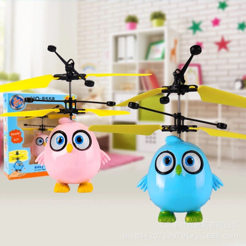 Светящиеся летающие Angry Bird рождественские новогодние игрушки для детей крылья