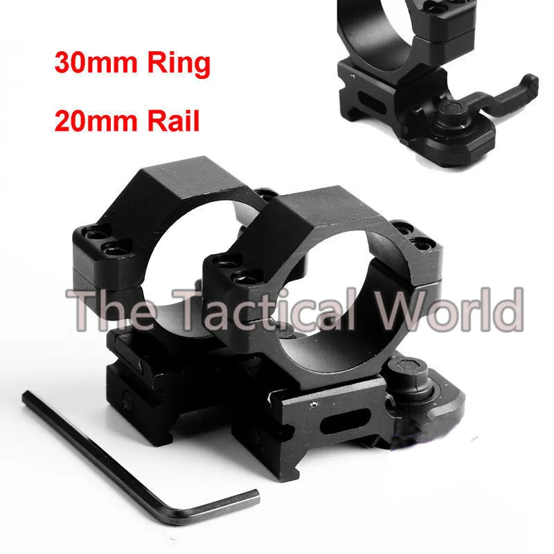 Лазерный фонарь для винтовки 2 шт. 30 мм тактический высокопрофильный кронштейн QD