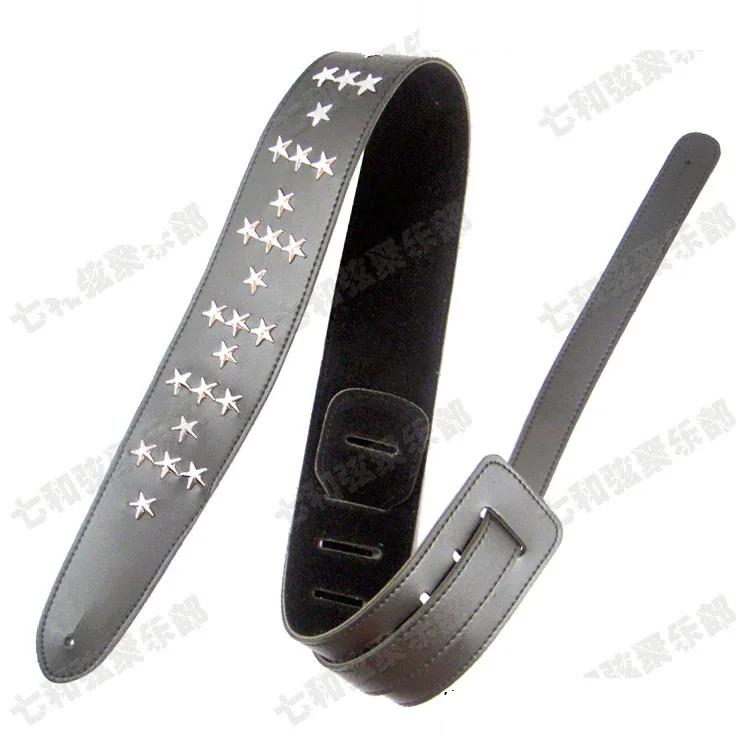 Черный и серебряный звезда заклепки панк кожа Регулируемая длина Удобная