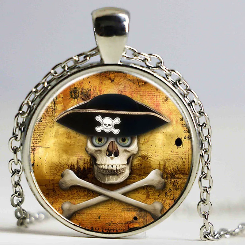 Сахарный Череп Ожерелье Для Мужчин и Женщин День Мертвые 3D Картину Круглые