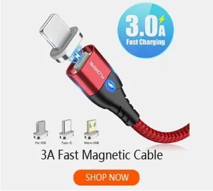 Магнитный usb-кабель FLOVEME для iPhone 6, Xiaomi Redmi 4X, Micro USB type C, usb кабель 3A, 1 м, магнитное зарядное устройство