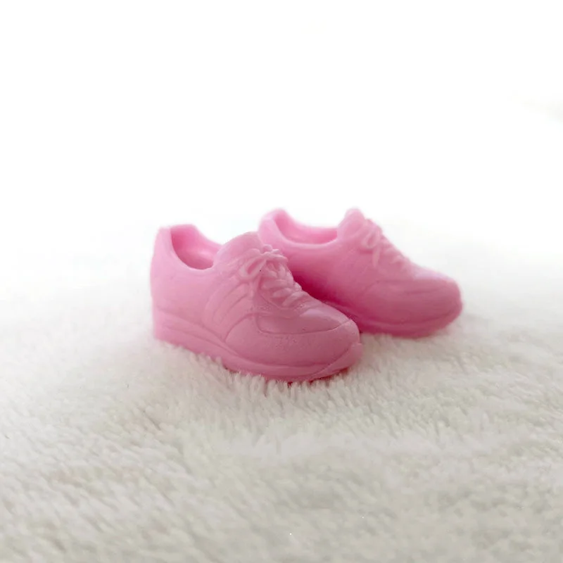 pink sport shoes 1 пара белых спортивных туфель, модная обувь для кукол Blyth для 1/6, аксессуары для кукол(fit Blyth, Licca, Azone, momoko, 1/6 Doll - Цвет: pink sport shoes