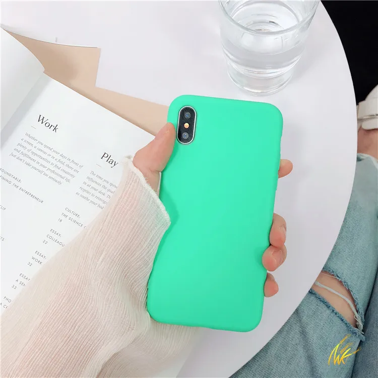 Матовая плотная пара чехол для iphone7plus Мягкие силиконовые ТПУ Телефон задняя