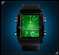 2017 new lcd colorful background fashion wrist watch 2017 hot sale unisex 30 m waterproof lovers black wrist watches