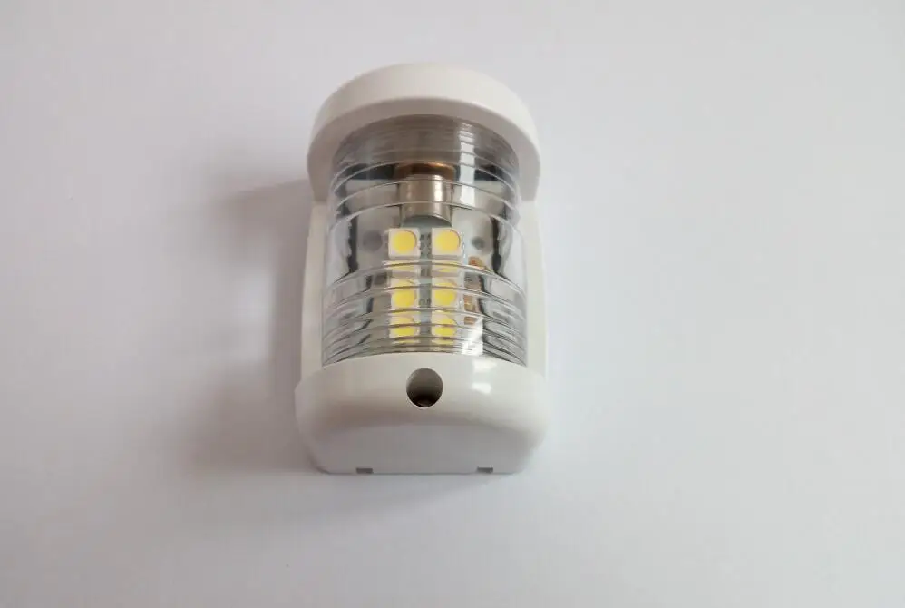 Морская Лодка Яхта топовый навигации светильник 12V светодиодный 225 градусов мини Размеры