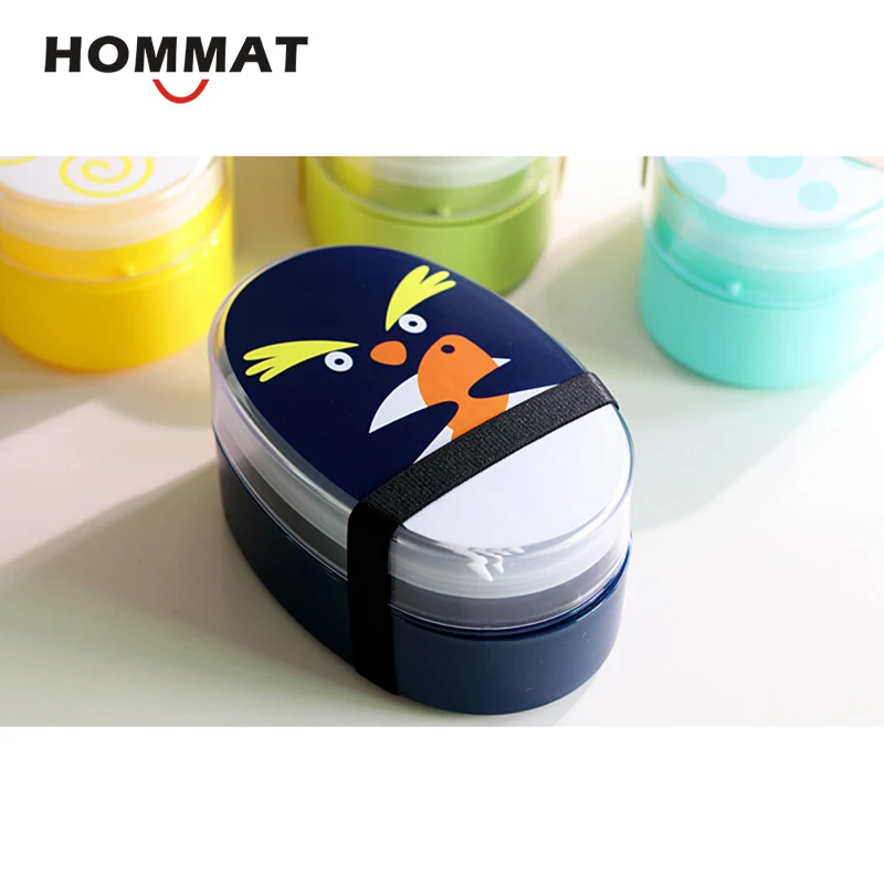 Милый мультфильм Kawaii японский Ланч бокс Bento с отсеками микроволновая печь