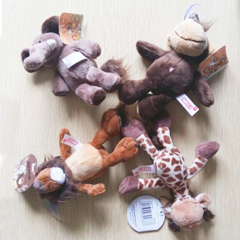 25 см милые случайные Германия джунгли брат Тигр Слон Обезьяна Лев Жираф Плюшевые