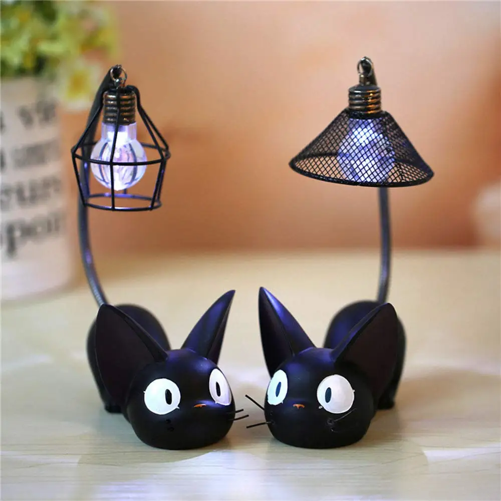 Волшебный мультяшный Кот животные Ночной светильник Luminaria светодиодная Ночная