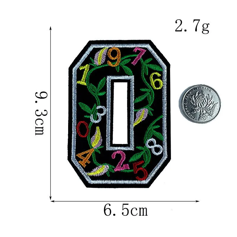 10pcs/lot Number Patches Word Embroidered Iron on Patch Figure Digit for DIY Stripes Motif Appliques Garment Clothes Badges | Дом и сад