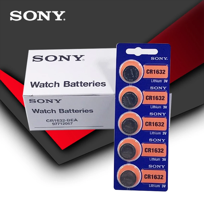 1 шт./лот sony CR1632 кнопочный Аккумулятор для часов автомобиля дистанционный ключ cr 1632 ECR1632 GPCR1632 3v литиевая батарея