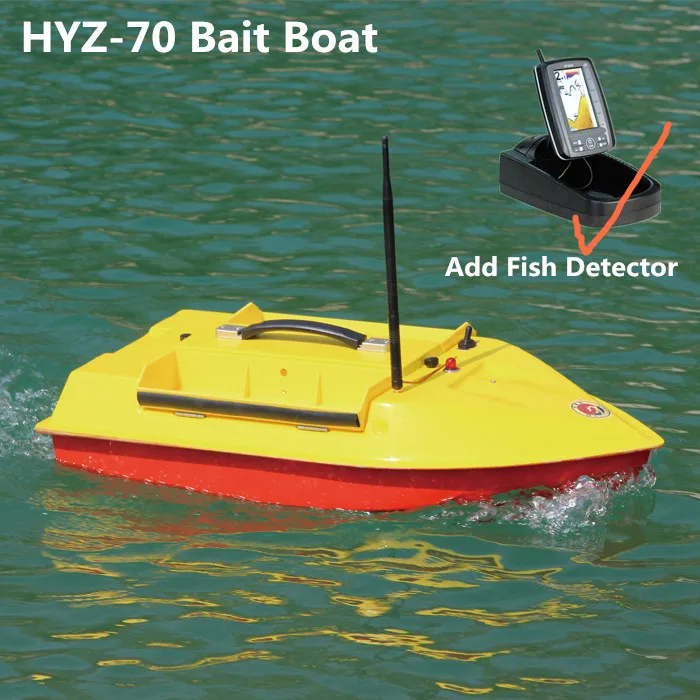 Add fish detector Добавить gps/рыба обнаружения Профессиональный стекловолокно умный беспроводной пульт дистанционного управления рыба приманка лодка HYZ-70 500 м 4 кг кормовой крюк окунания лодка - Цвет: Add fish detector