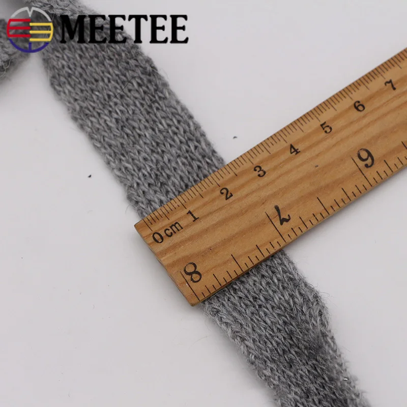 Meetee 9 ярдов 1 4 см кролик шерсть пряжа тесьма хлопковый цельнотканый ремень лента